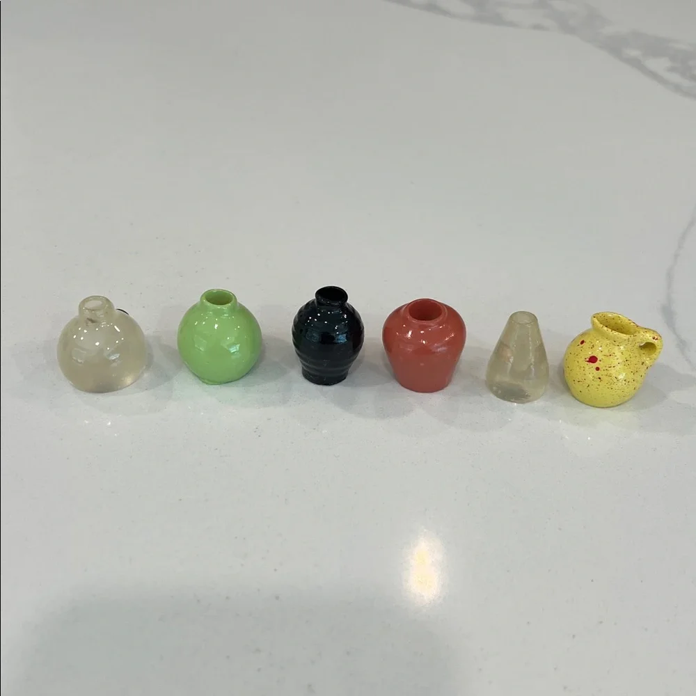 Cute. Miniature. Buds Vases Magnets.